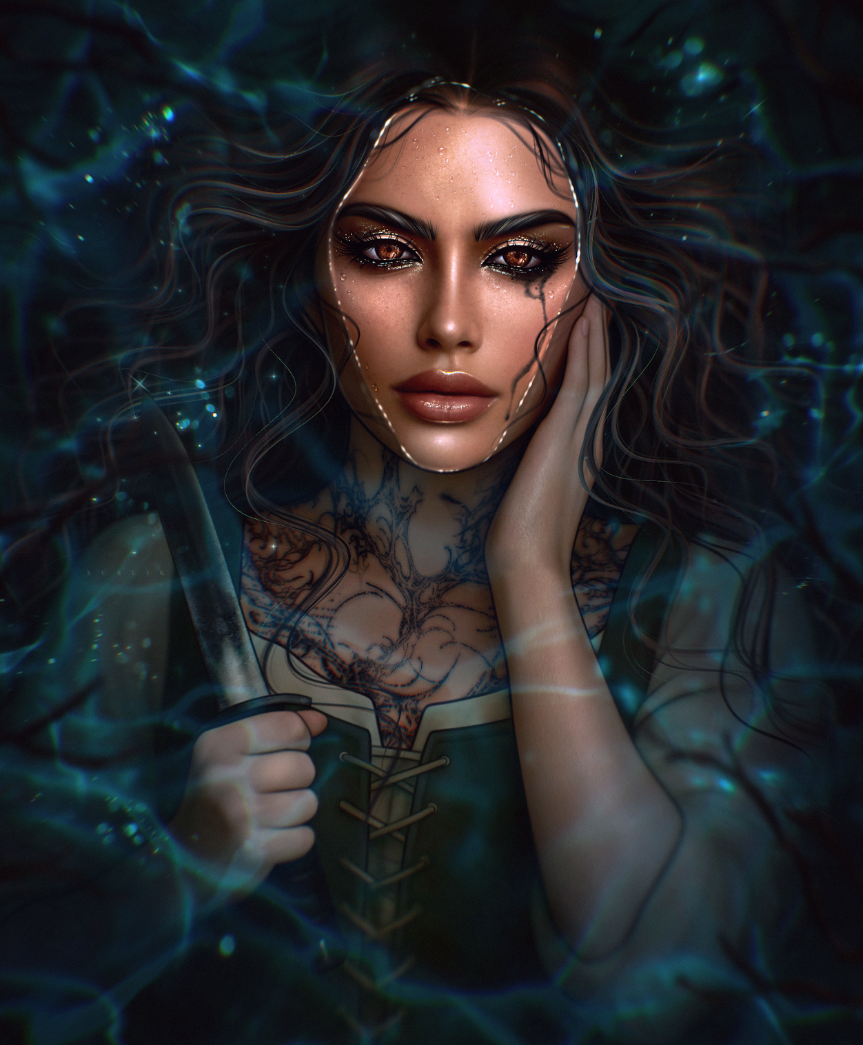 Burn til Black: Bloody Black NSFW Art Print Set