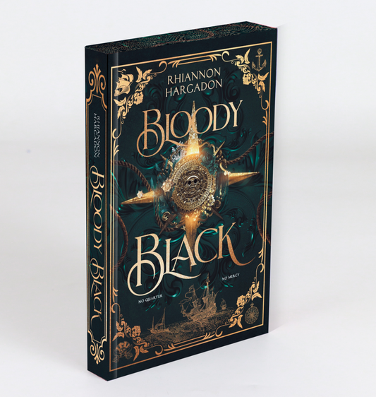 Bloody Black Signed, Sprayed Edge & FOILED with Art Prints