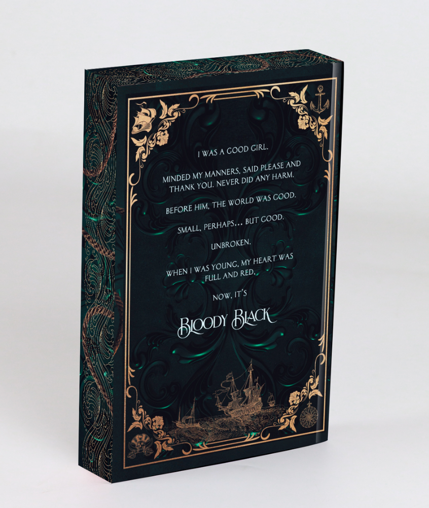 Bloody Black Signed, Sprayed Edge Edition with Art Prints