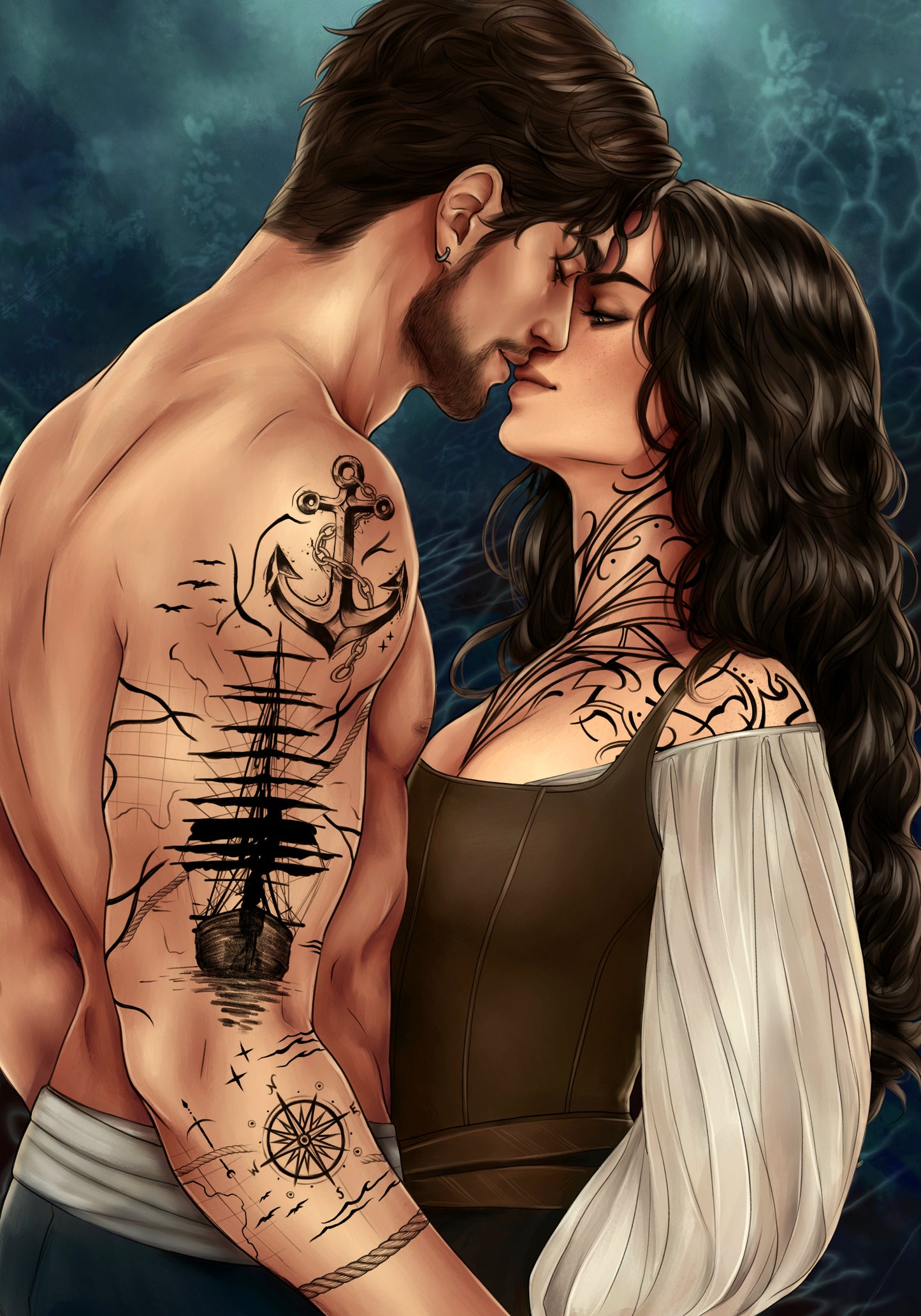 Bloody Black Signed, Sprayed Edge Edition with Art Prints