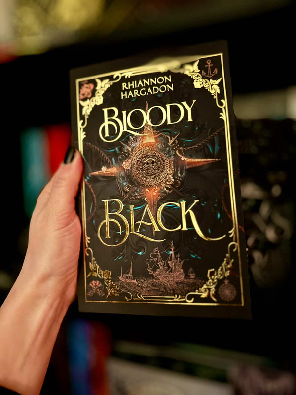 Bloody Black FOILED Paperback Sprayed Edge with Art Prints